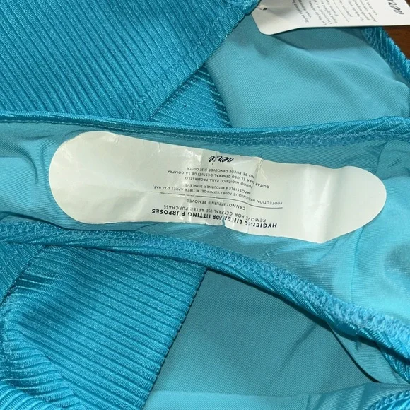 NWT Aerie Shine Rib Crossover High Waisted Bikini Bottoms - Picture 6 of 8